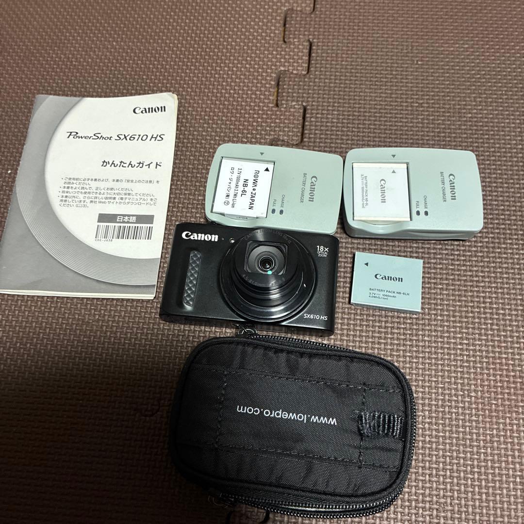 439【動作確認済み美品】Canon powershot SX610HSブラック