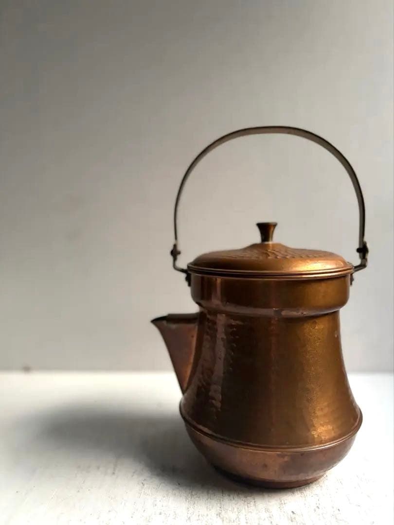 811 ヴィンテージ 純銅製ケトル やかん ポット 民芸 工芸 美品