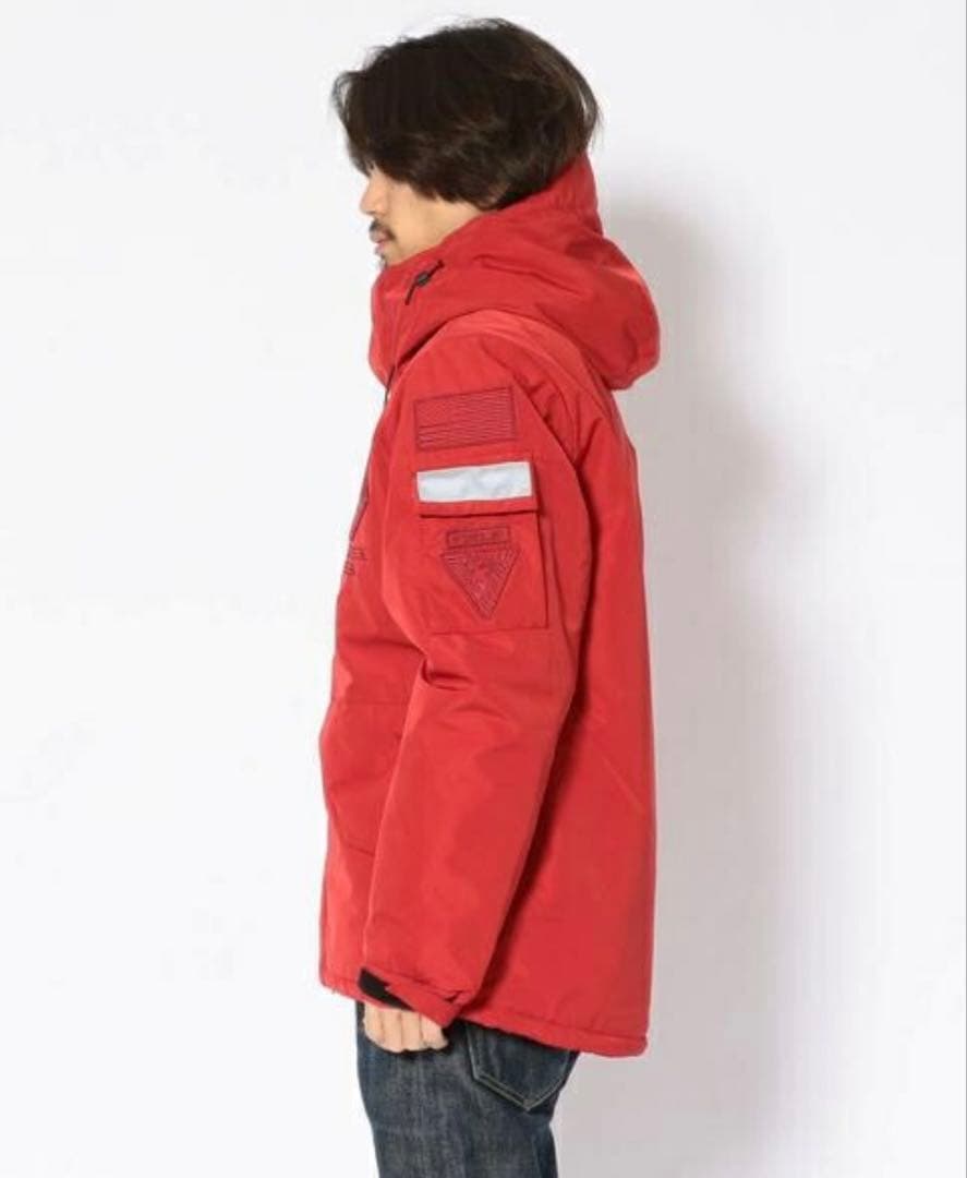 AVIREX 赤 フード付きジャケット