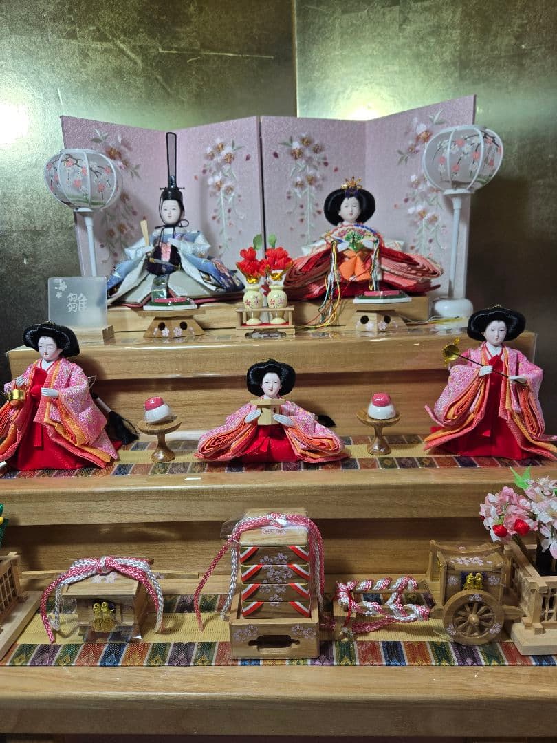 【一点限り】雛人形 収納飾り 三段　31