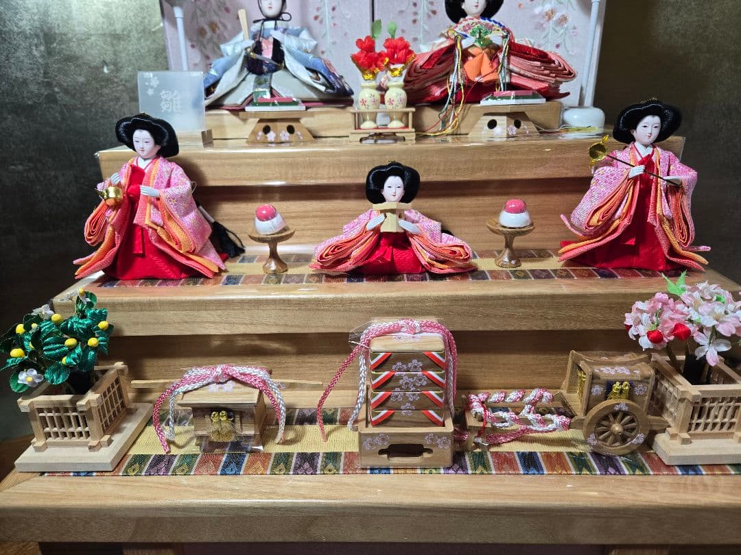 【一点限り】雛人形 収納飾り 三段　31