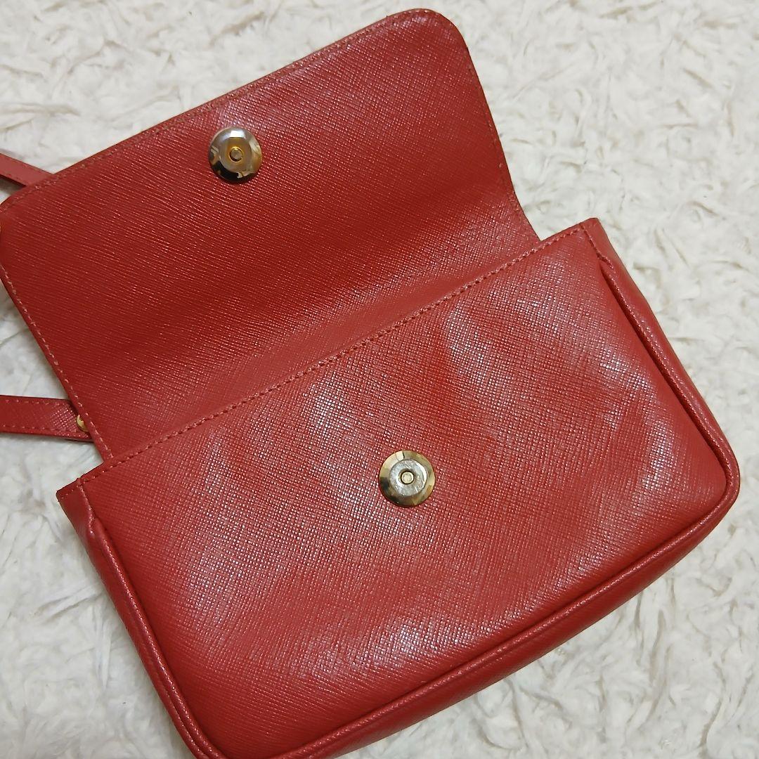 【Vivienne Westwood】オールレザー　ミニショルダーバッグ　レッド