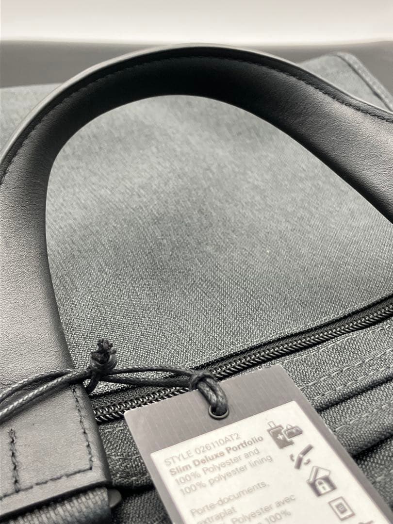TUMI ALPHA 2 スリムデラックス ブリーフケース キャンバス グレー