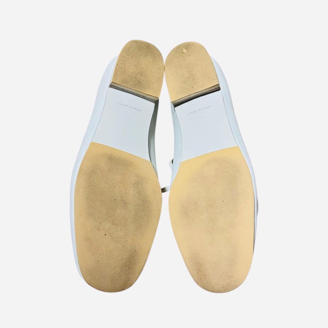 【chausser】C-2306 ホワイトレザーシューズ
