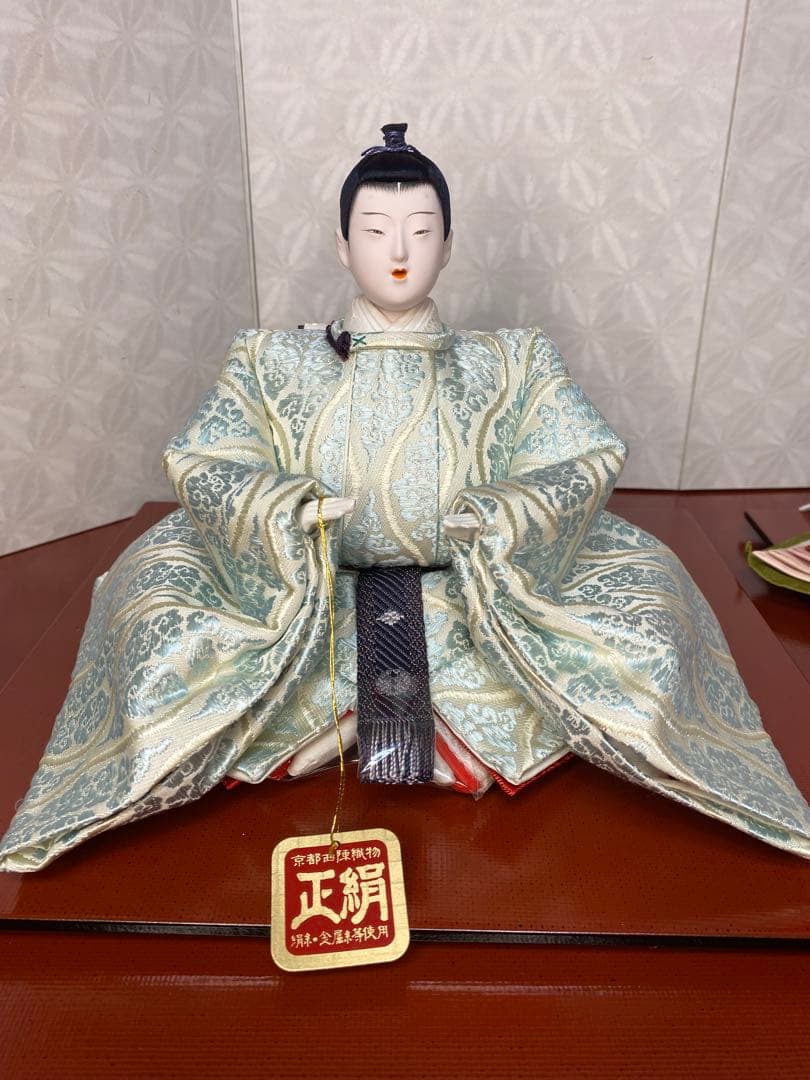 清水久遊　雛人形　親王平飾りセット・間口約８０×奥行約４０×高さ約２８㎝