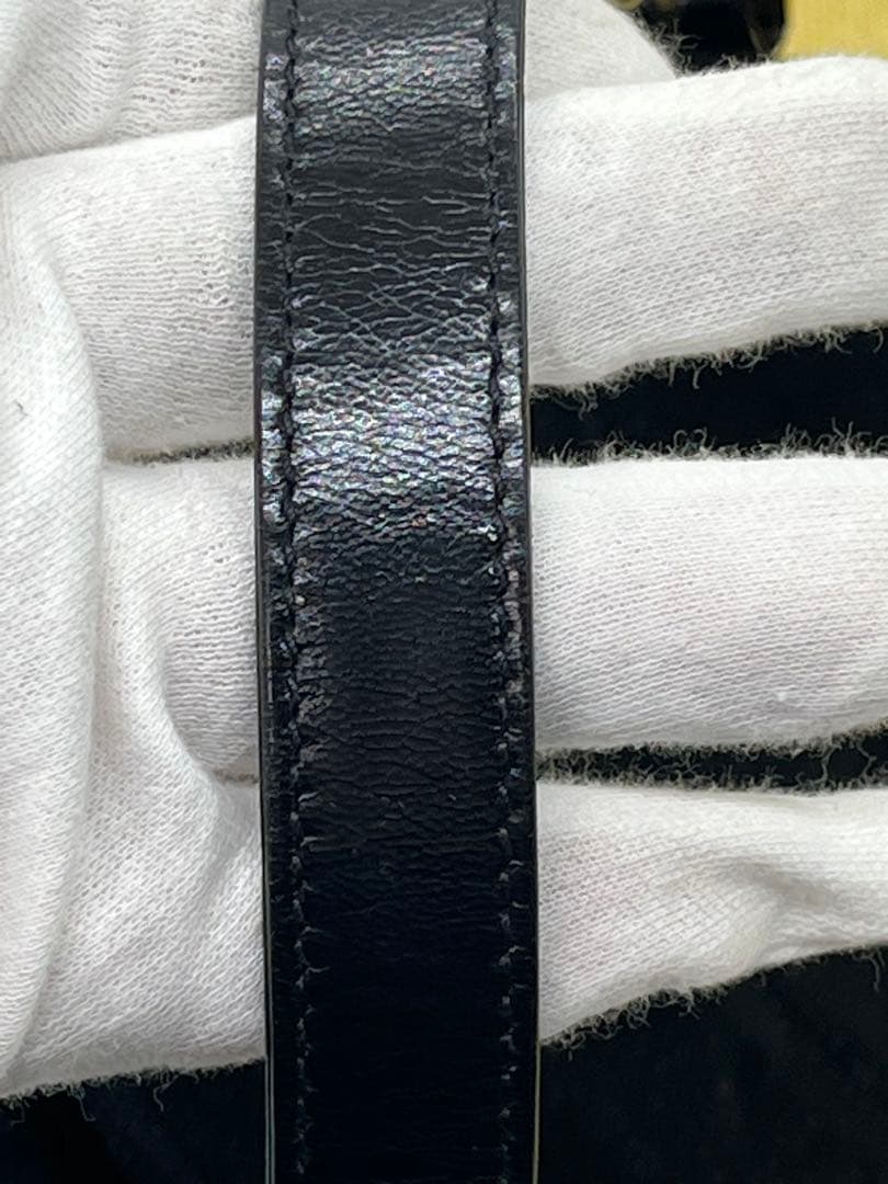 FENDI フェンディ 黒 マンマバケット スウェード ハンドバッグ