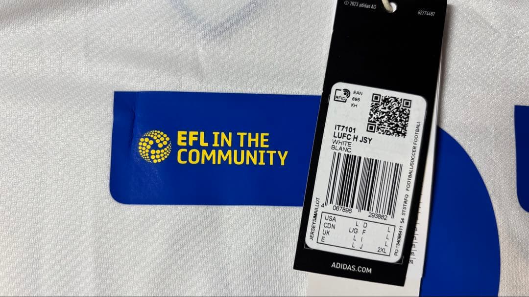 【新品/タグ付/初期不良有】24/25 リーズ　田中碧　2XL