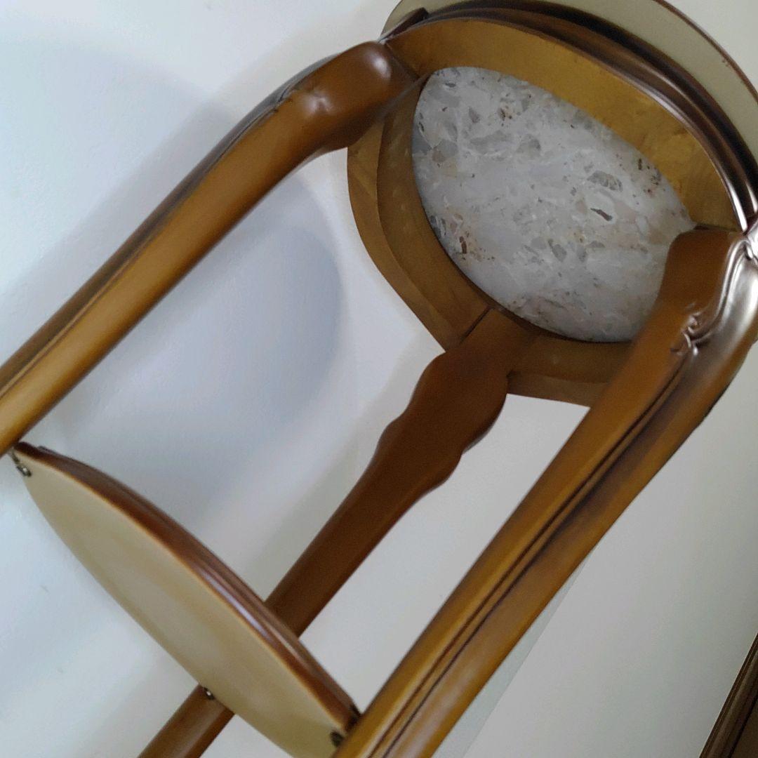 希少 美品 大理石調 サイドテーブル コンソールテーブル 花台 猫脚 送料無料