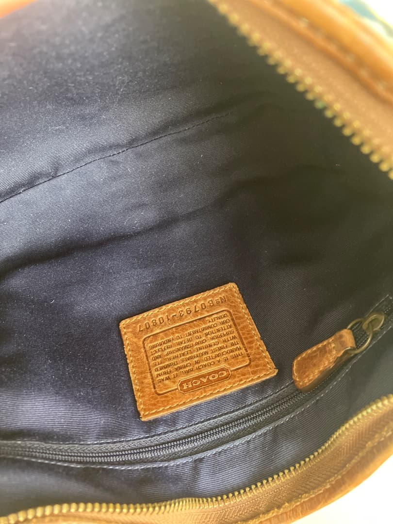 コーチ ワンショルダー パッチワーク デニム シグネチャー 10807