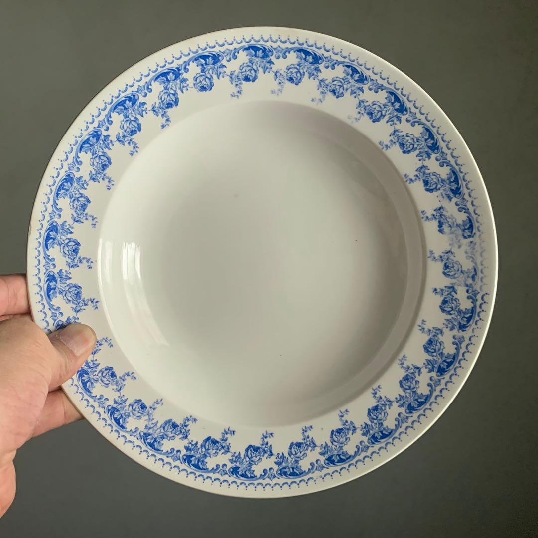 ベルギー ボッホ スーププレート 皿 古道具 アンティーク ブロカント