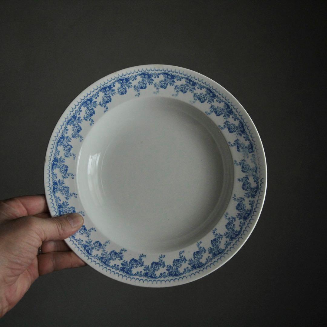 ベルギー ボッホ スーププレート 皿 古道具 アンティーク ブロカント