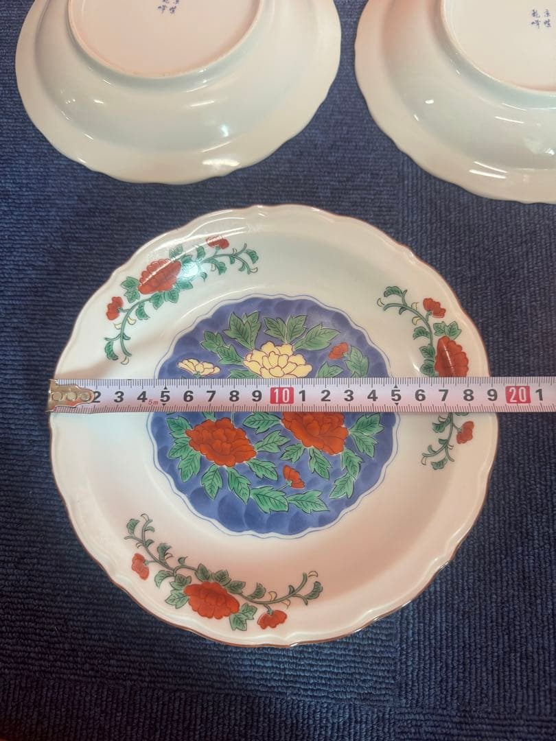 1946 有田焼　龍峰　皿　5客　未使用