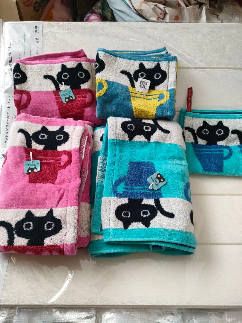 マタノアツコ　バスタオル　フェイスタオル　ウォッシュタオルセット