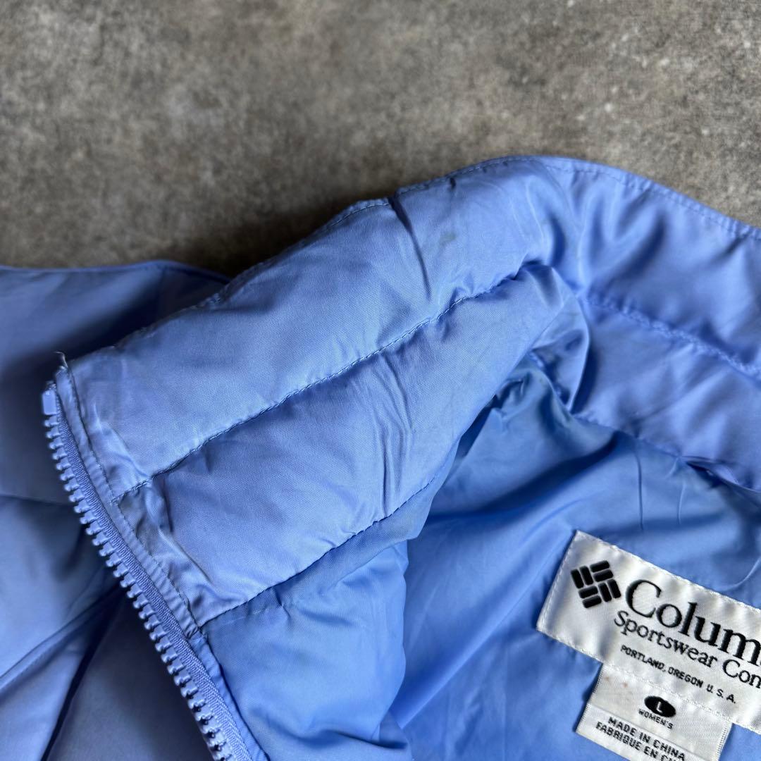 columbia short down jacket 水色 日本未発売モデル