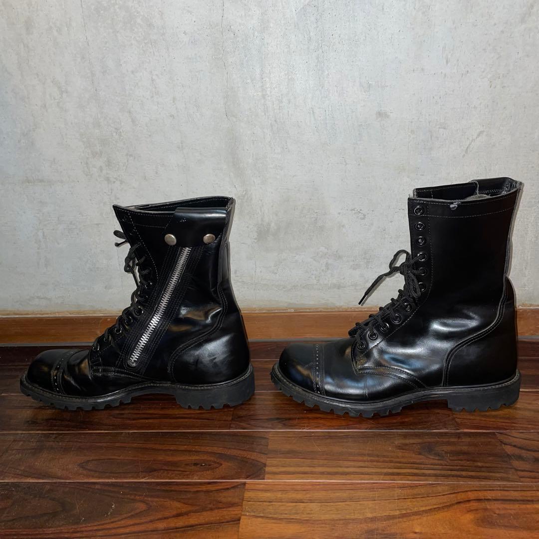 ビンテージ　キャロライナ　コンバットブーツ　サイドジップ
