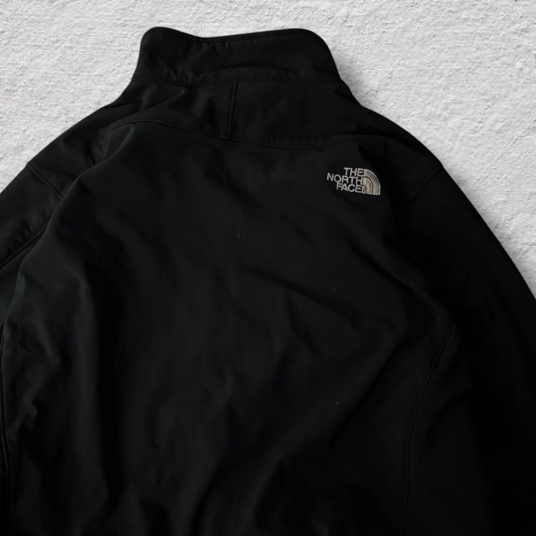 ノースフェイスソフトシェルジャケット90sブラックvintage古着USA規格