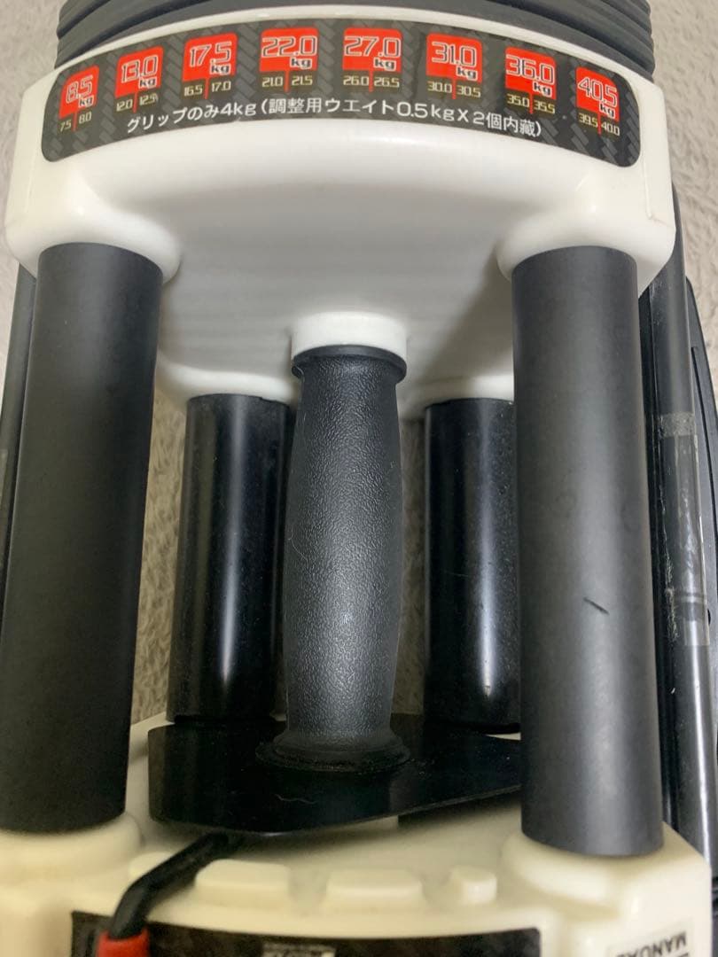 FIELDOOR 可変式 クイックダンベル　ブロックダンベル　22kg 15段階