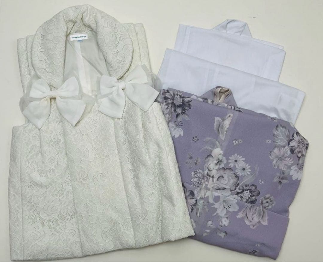 薔薇ラベンダー×生成レース　キャサリンコテージ　七五三　袴　100 キッズ