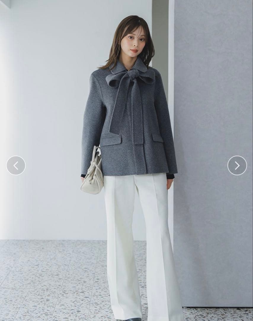 完売品！新品同様　スナイデルsnidel リバーリボンジャケットコート01M