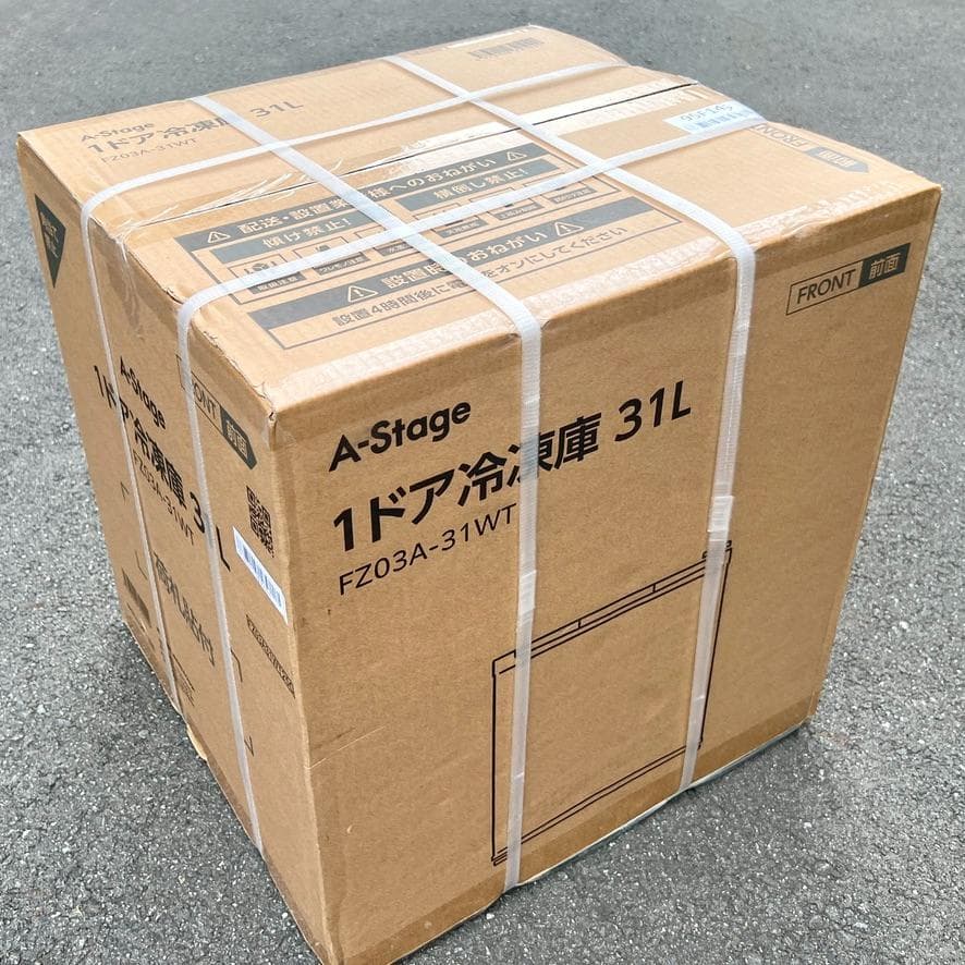 新品 1ドア冷凍庫 31L（冷蔵切替機能付）FZ03A-31WT A-Stage