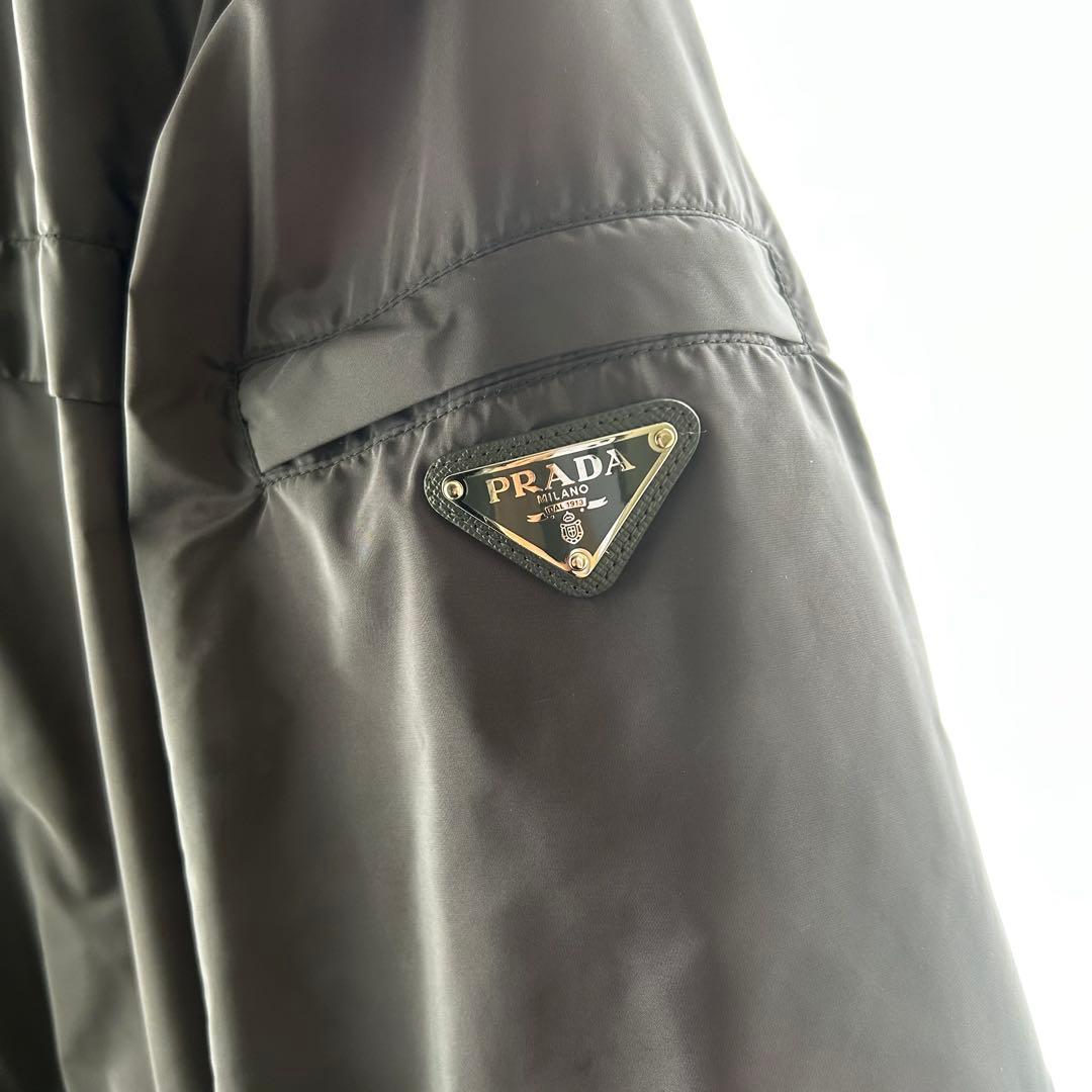 PRADA 三角ロゴ　ナイロン　パーカー　46 トライアングル