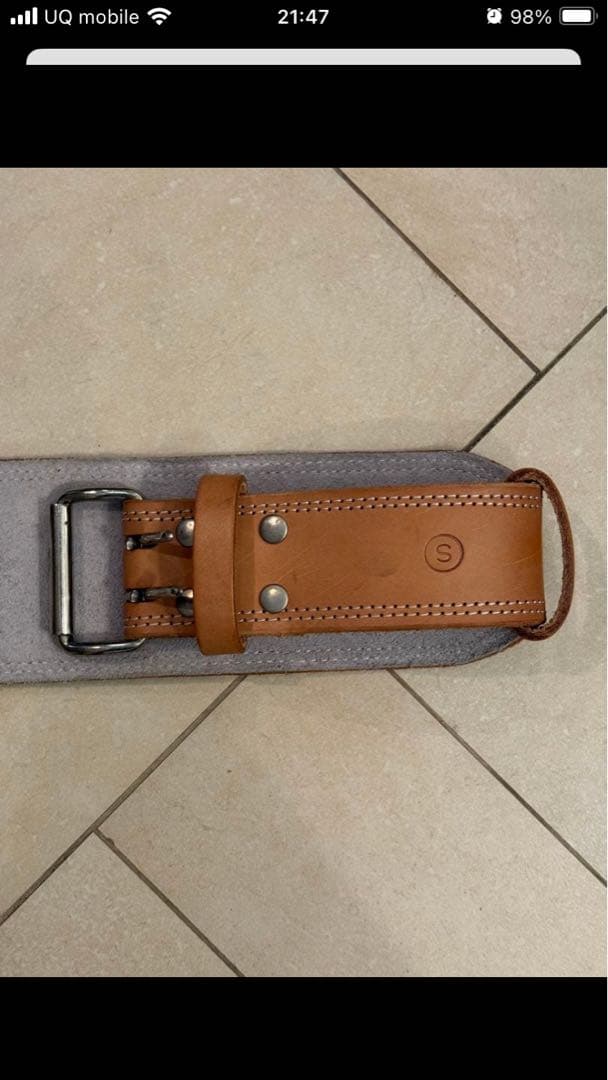 GOLD’S GYM レザーベルト Sサイズ