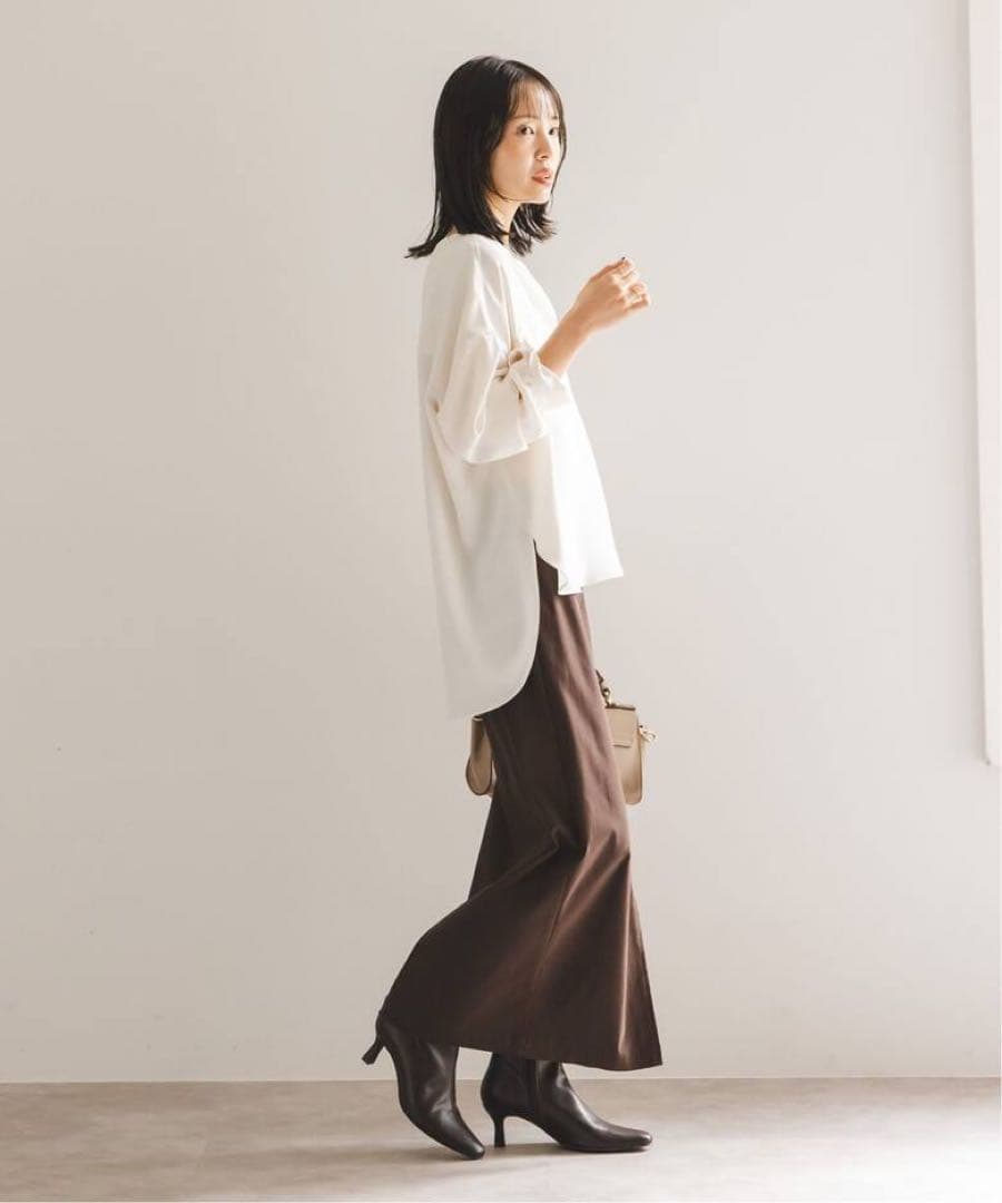 美品！NOBLE ノーブル ワークディテールドレープシャツ