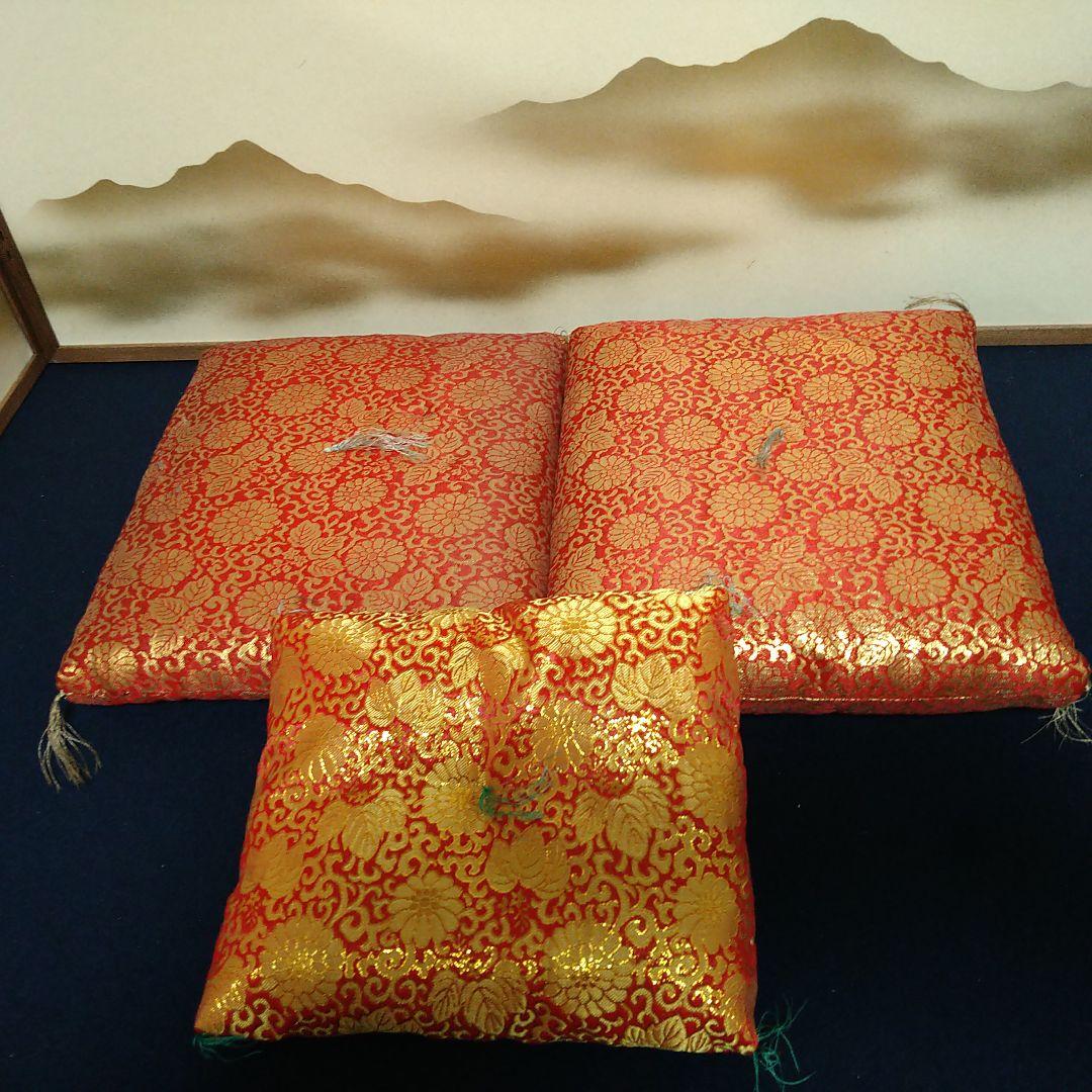 オベサスA857 ハニベ焼 猫2匹 座布団付 巌窟院 土部師 昭和 招き猫