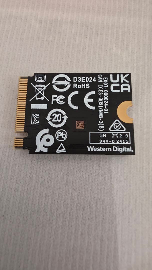WD SN740 NVMe SSD 1TB 2230サイズ
