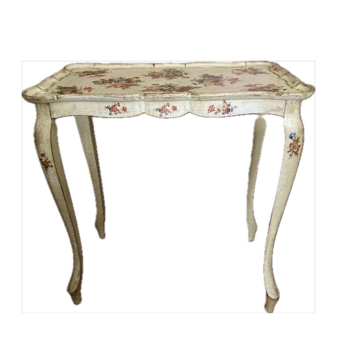 ITALYヴィンテージflorentineフローレンタイン家具ネストテーブル難有