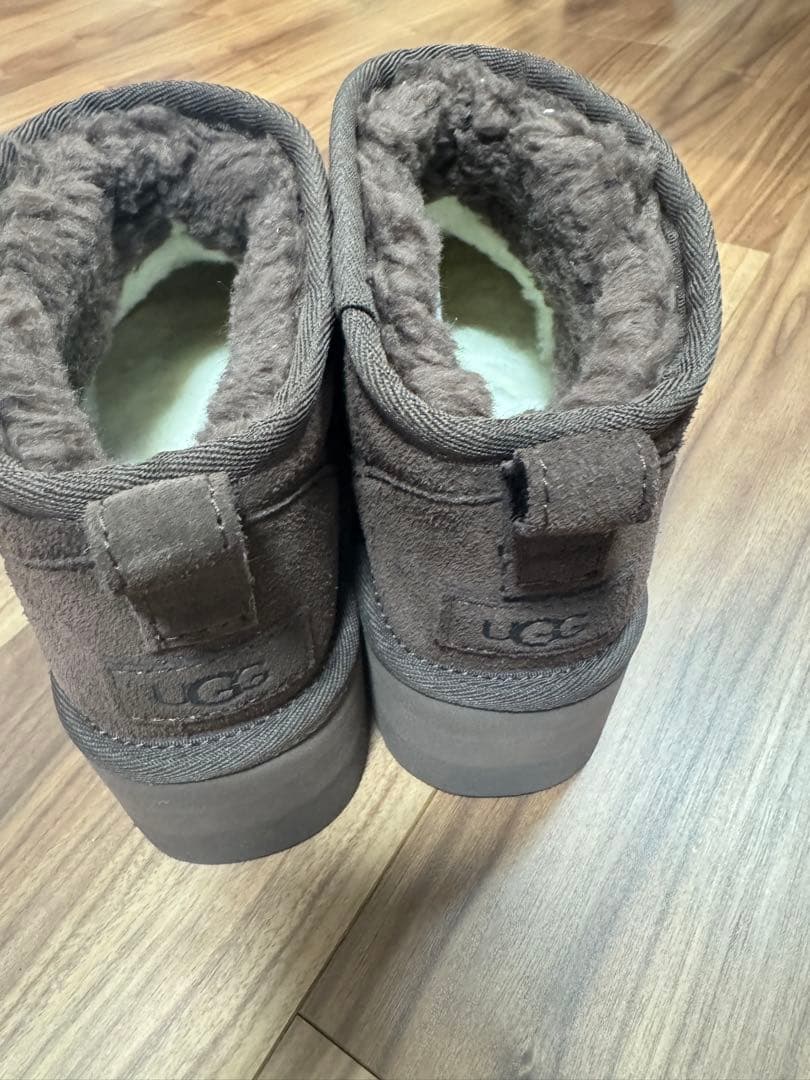 UGG 厚底 ショートブーツ ブラウン 23cm