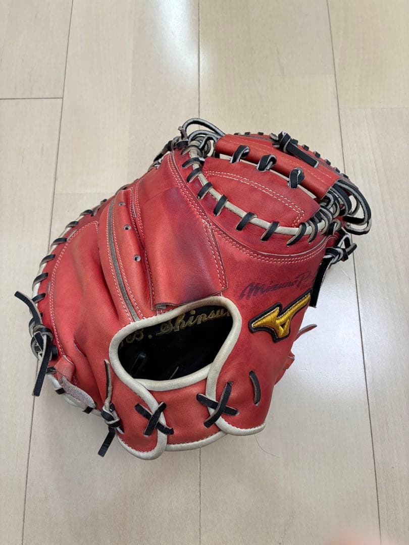 ミズノプロ 軟式グローブ レッド