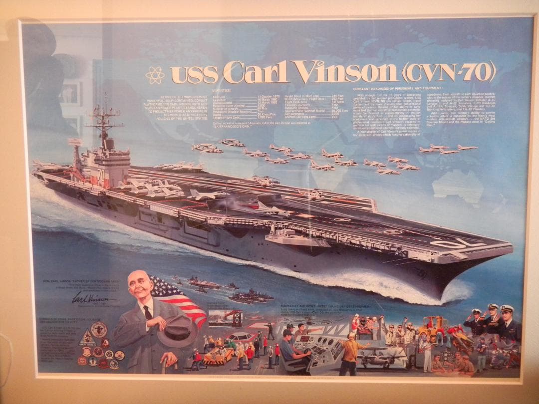 米国空母カール・ビンソンのレアポスター