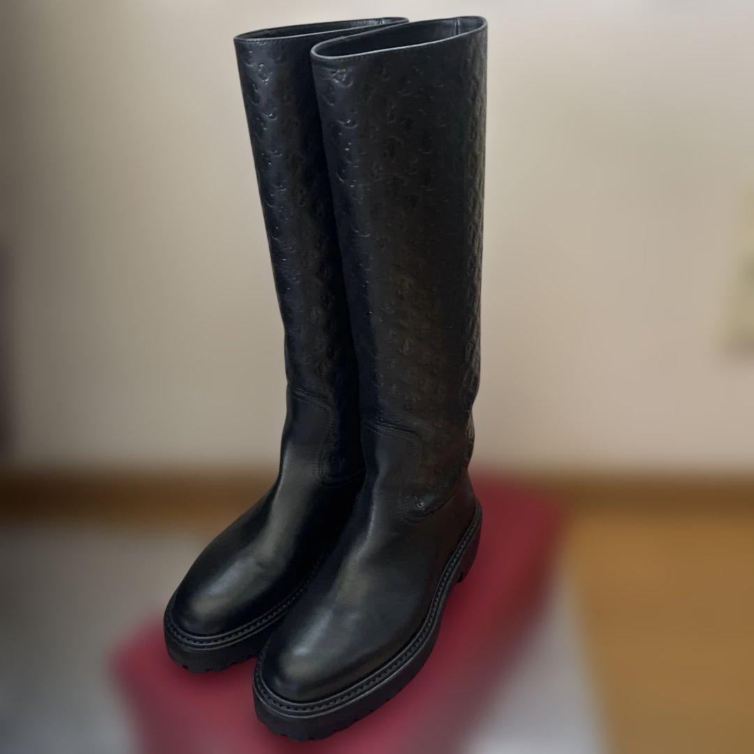 ジミーチュウ　ブーツ　モノグラム　36