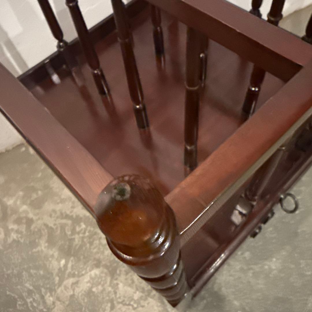 ヴィンテージ　マガジンラック　引き出し付き