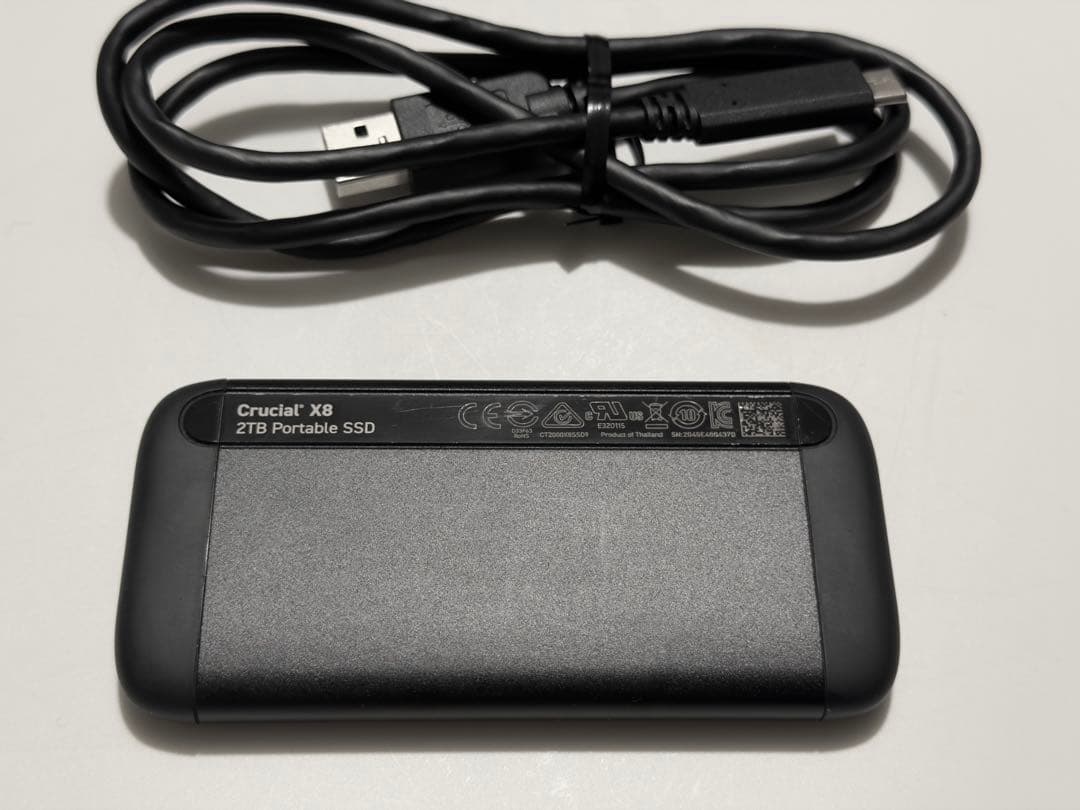 Crucial X8 2TB ポータブルSSD
