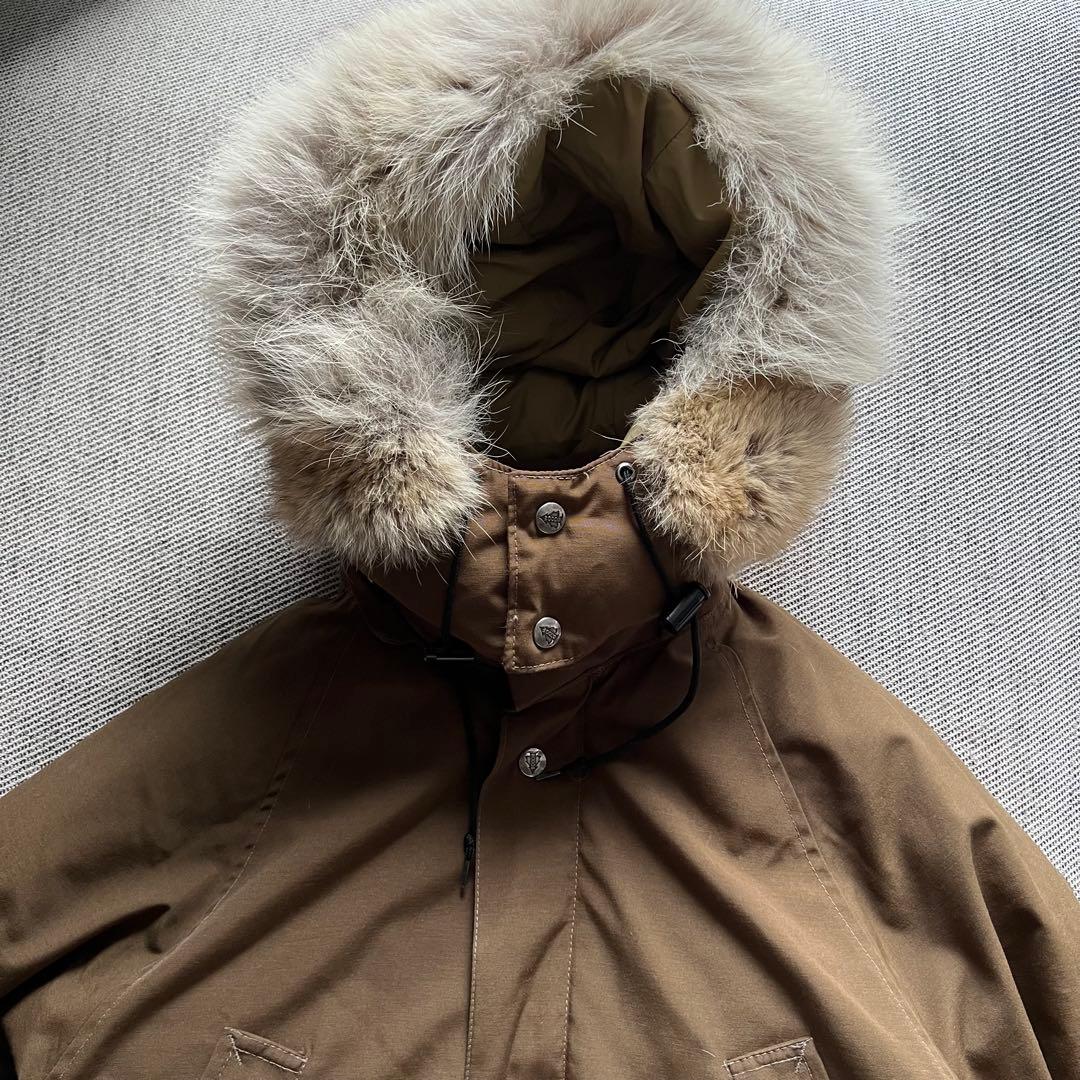 希少80's WOODS ARCTIC DOWN JACKET リアルファー　M