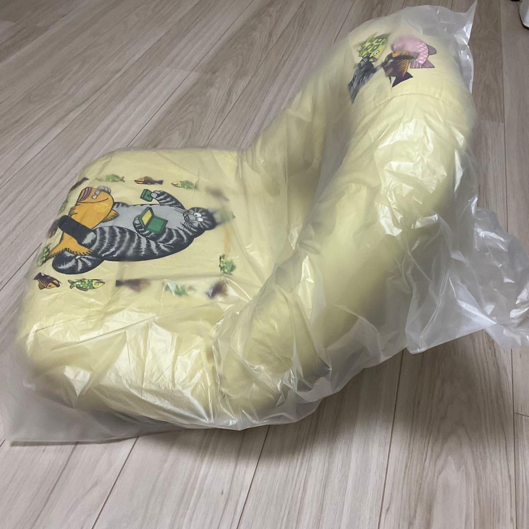 【箱ネコ】【激レア】クリバンキャットの座椅子　リクライニング　１脚