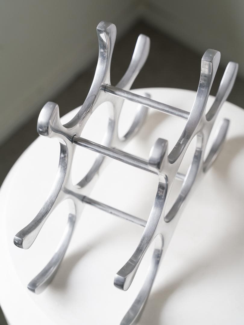 \"Michael Noll\" メタル ワインラック ヴィンテージ オブジェ