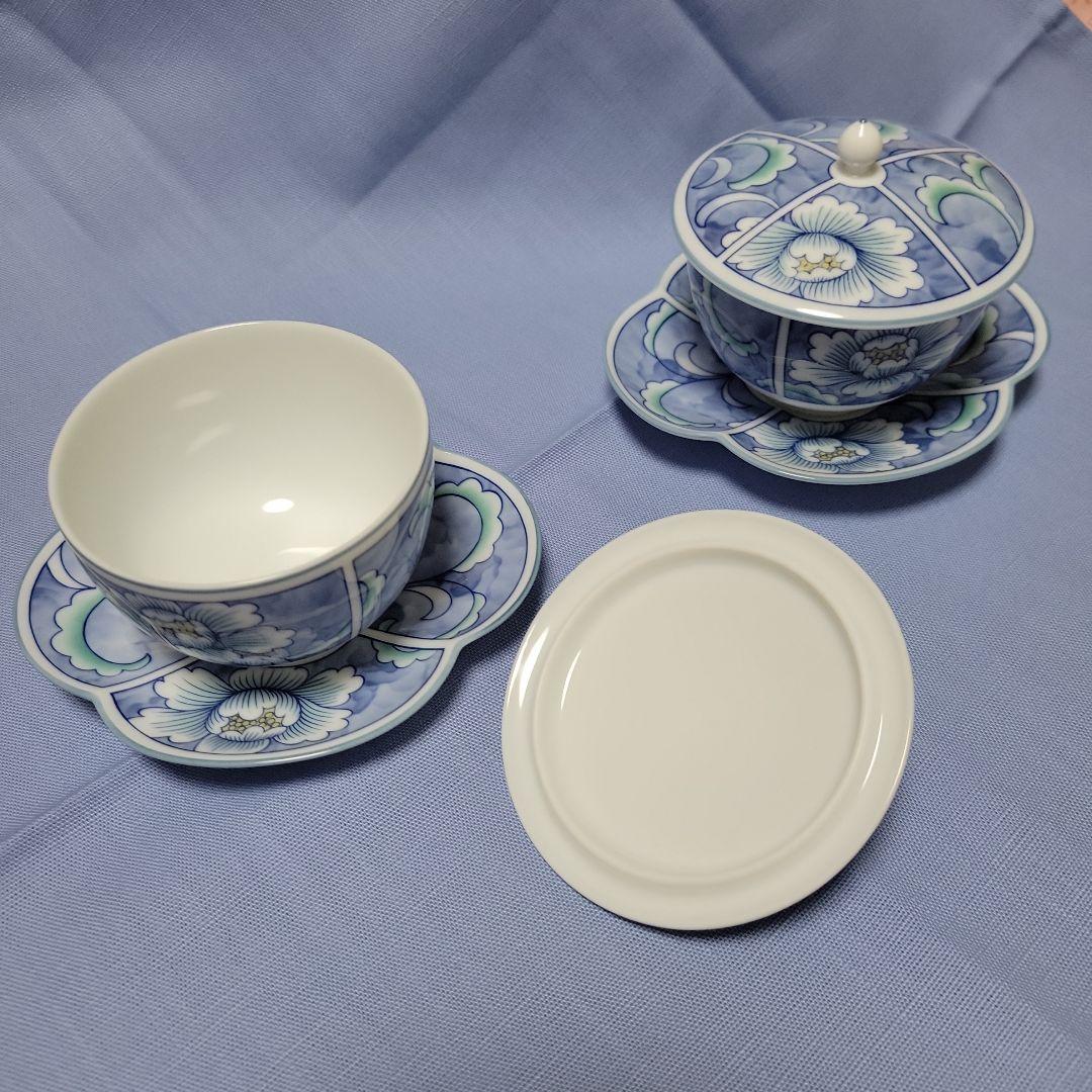 ノリタケ ダイヤモンドコレクション 食器 蓋付き 湯呑み 茶托付き