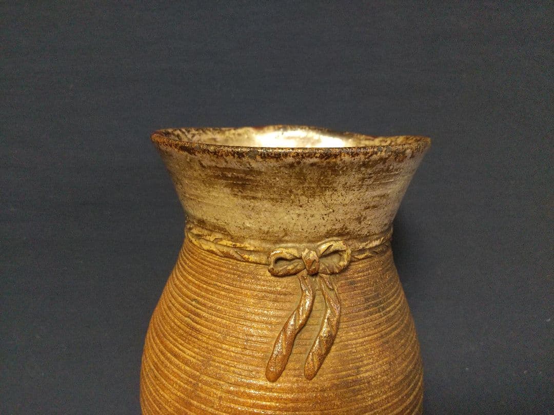 出雲焼 着巾袋花生 (時代) ！！！