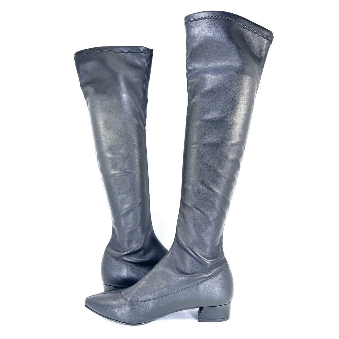 【FABIO RUSCONI】 ニーハイブーツ （24cm） ストレッチ素材