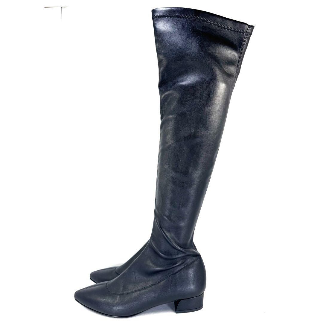 【FABIO RUSCONI】 ニーハイブーツ （24cm） ストレッチ素材