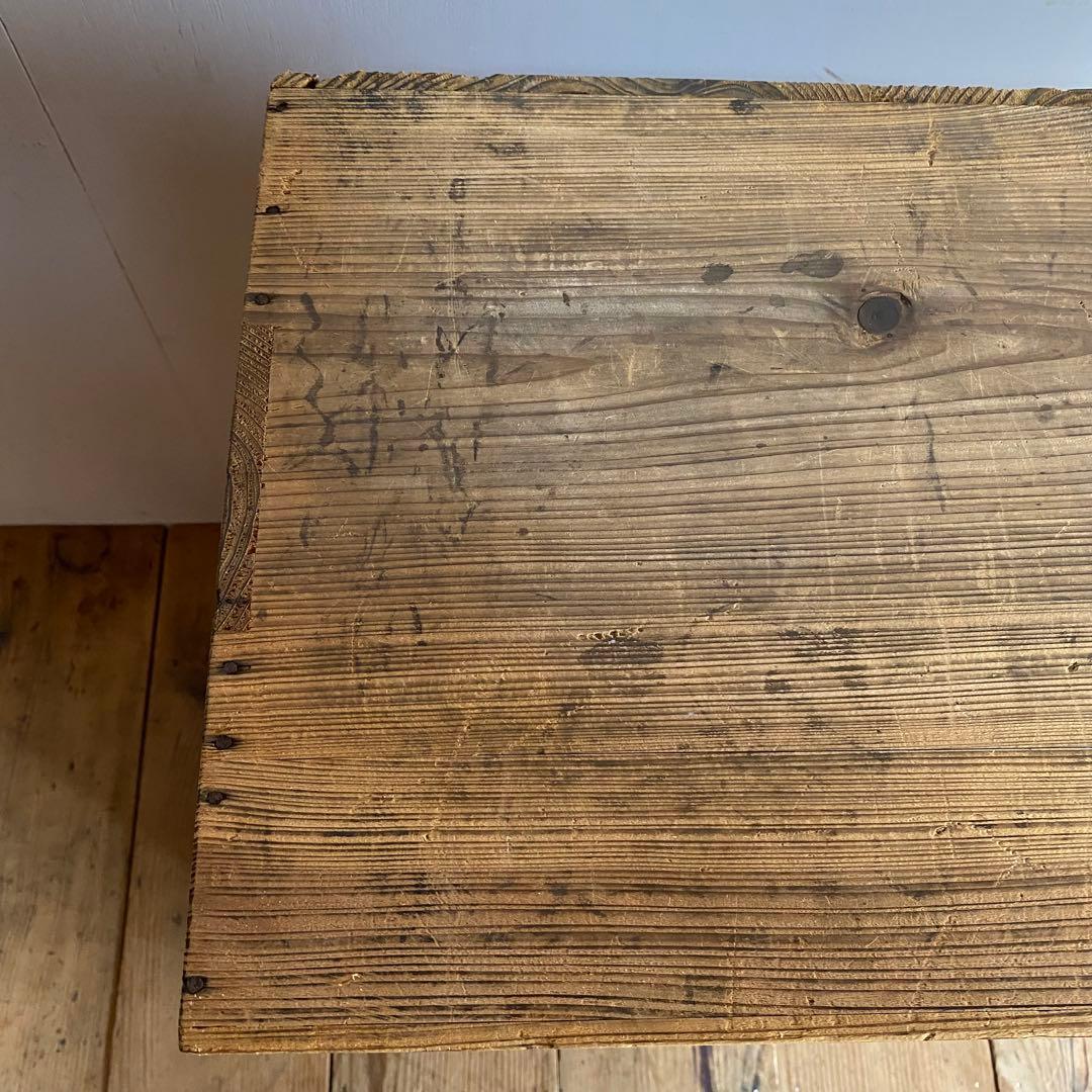 アンティーク 仕切り棚 チェスト 食器棚 書類棚 無垢材 無塗装 z939