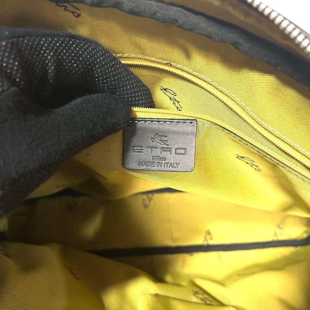 美品✨エトロ ブリーフケース ビジネスバッグ ペイズリー柄 黒