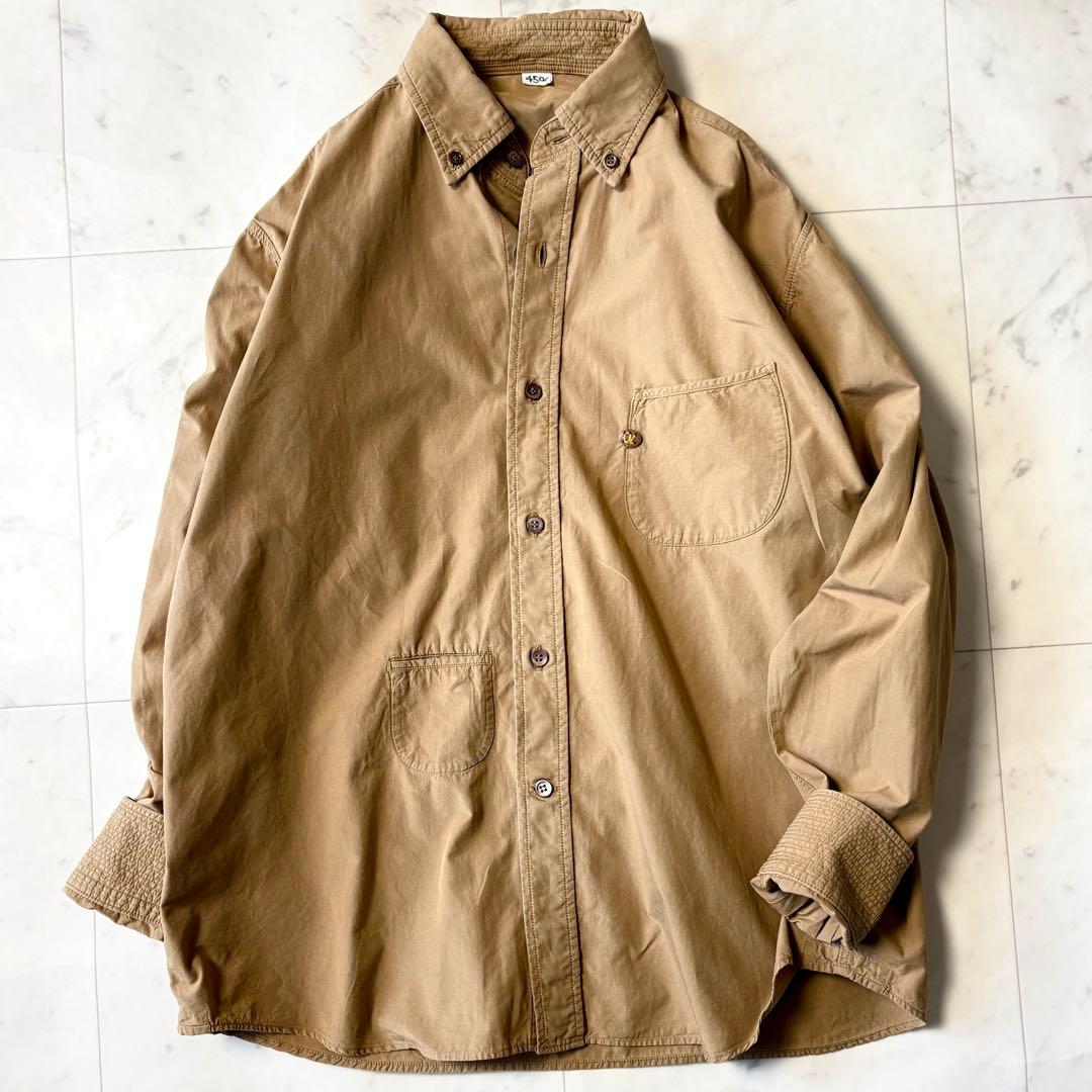 美品 45R 洗える 先染めダンプの908オーシャンシャツ 2 近年 R釦 綿