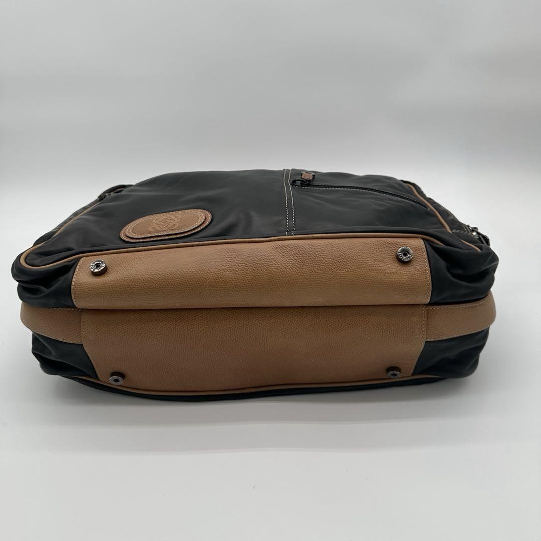 LOEWE ロエベ トラベル ビジネスバッグ レザー 鍵付き ブラック/ブラウン
