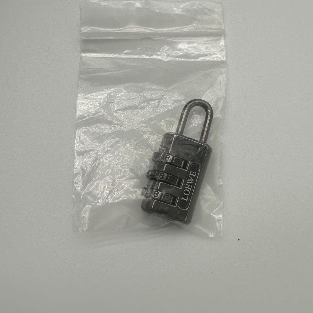 LOEWE ロエベ トラベル ビジネスバッグ レザー 鍵付き ブラック/ブラウン