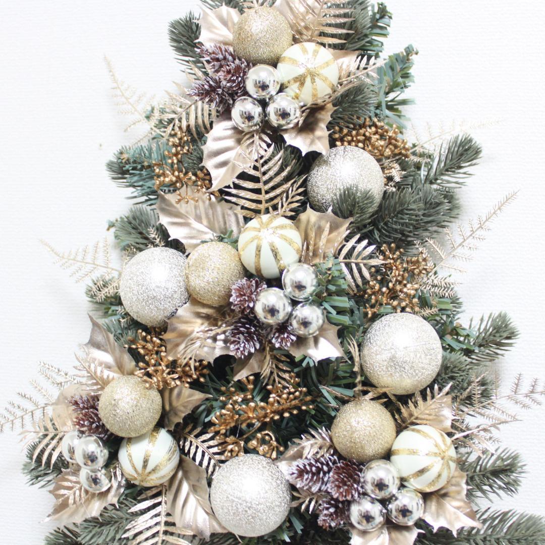 壁に掛けるクリスマスツリー リースタイプのクリスマスツリー　Z1051