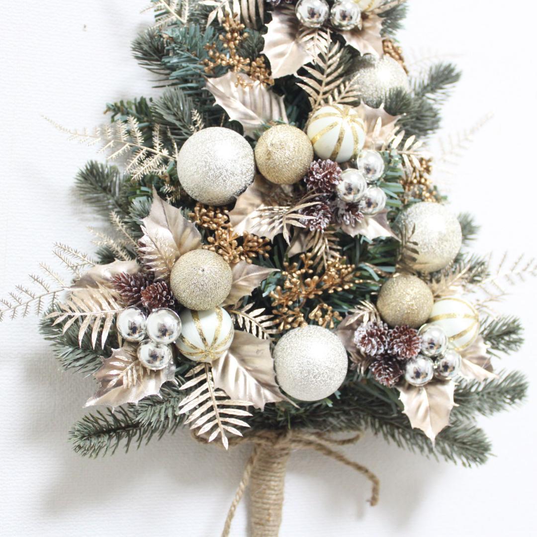 壁に掛けるクリスマスツリー リースタイプのクリスマスツリー　Z1051